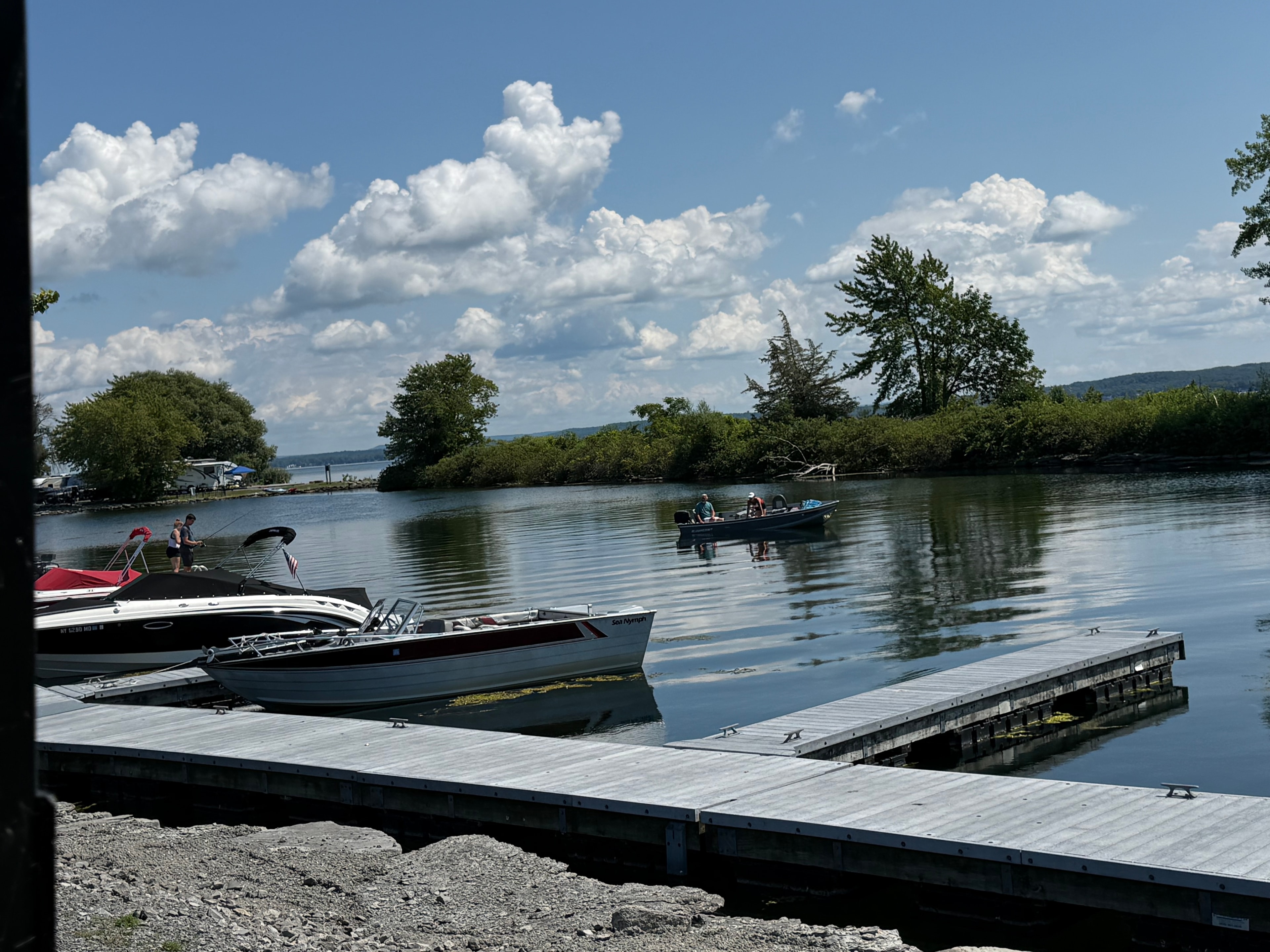 Boat Launch Dock with Island Views