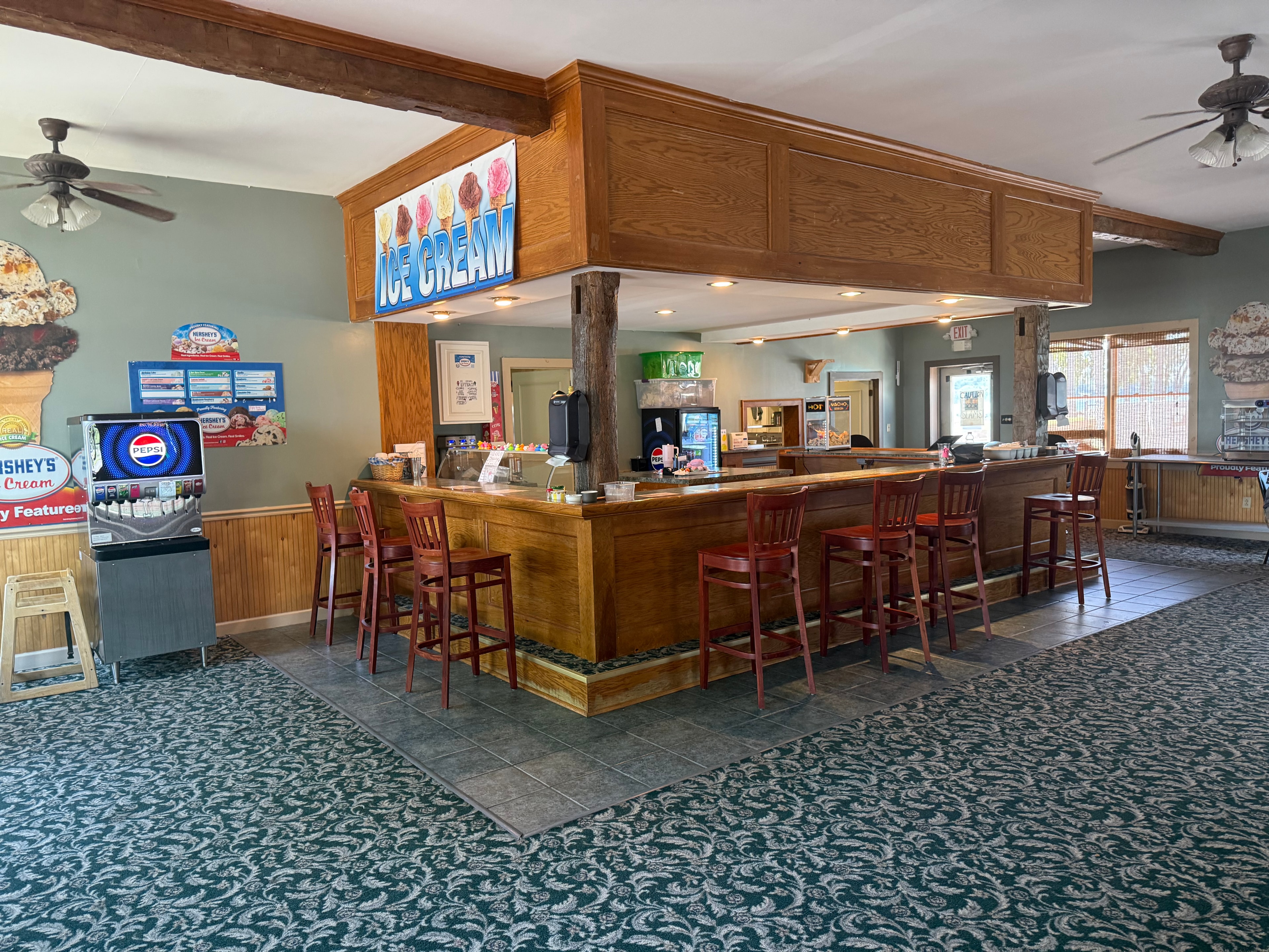 Inside the Bonnie Belle Ice Cream Shop