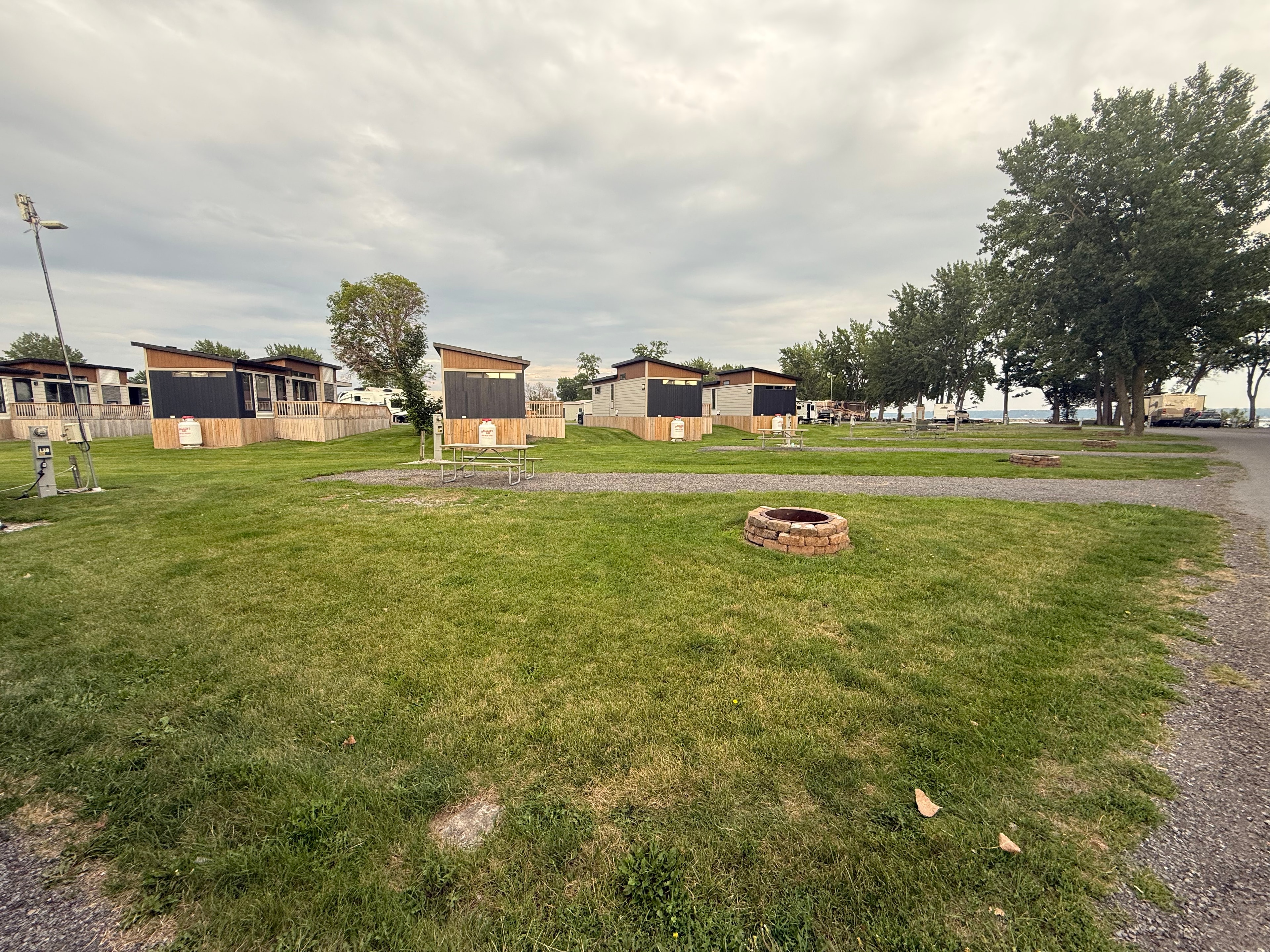 Cabins & Fire Pit Area