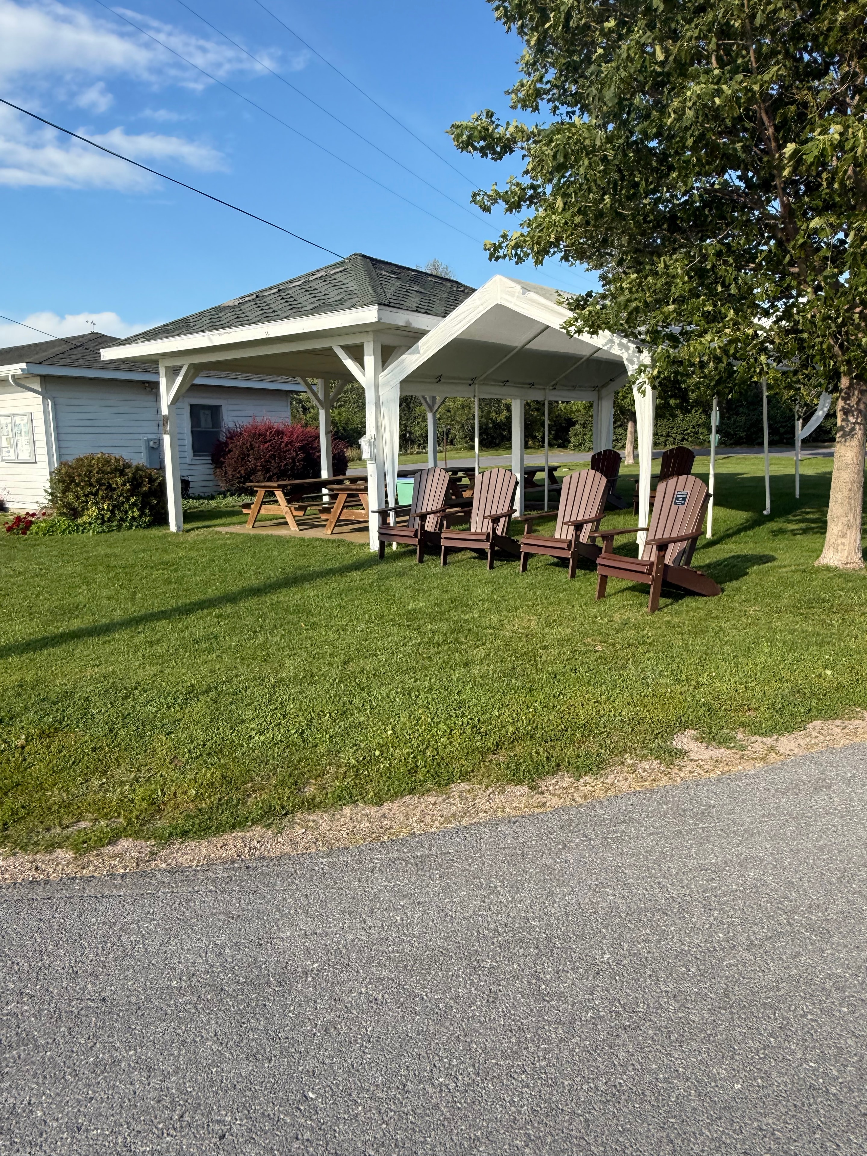 Adirondack Chairs on the Porch