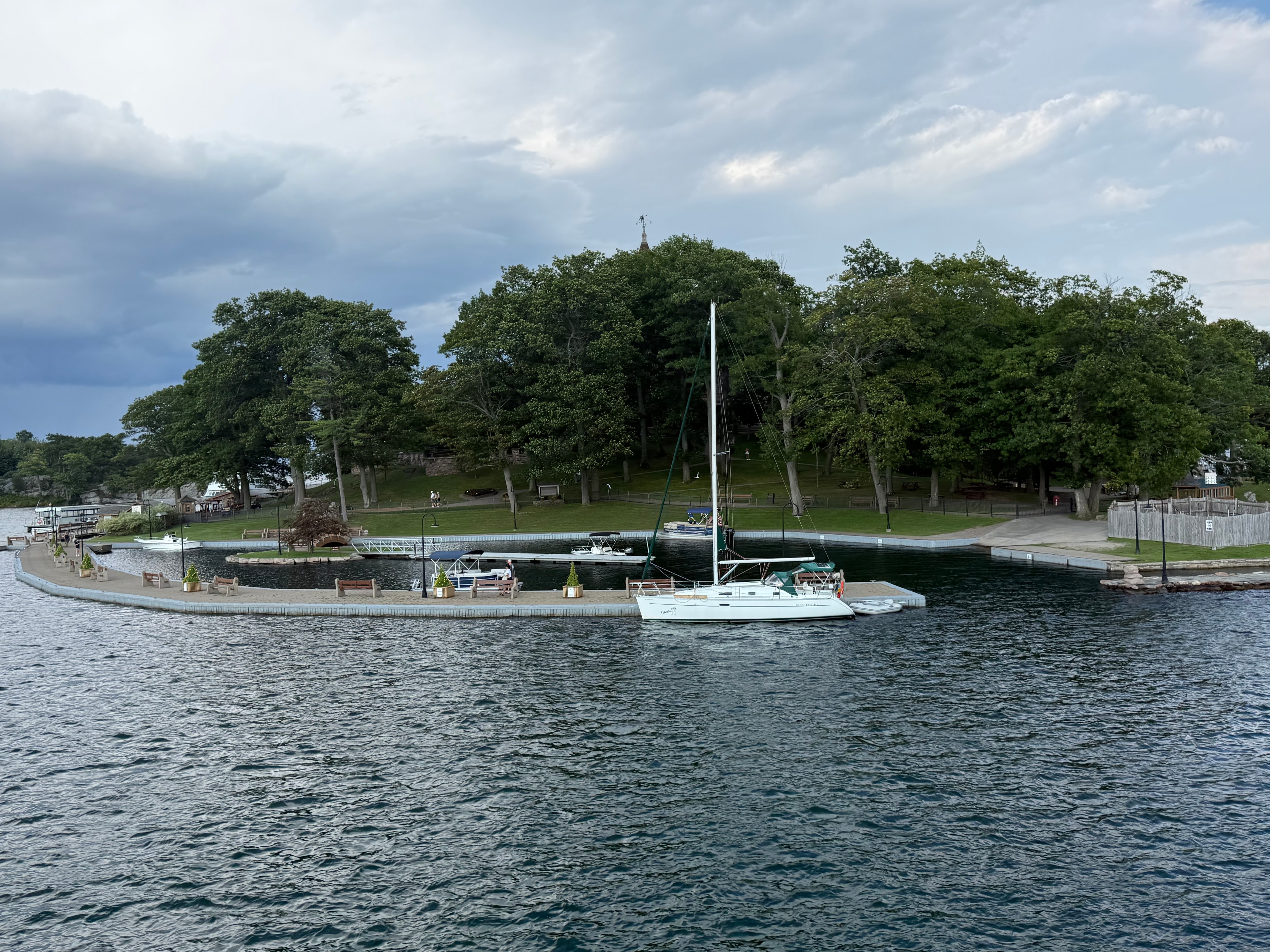 Sailboat at the Island Marina