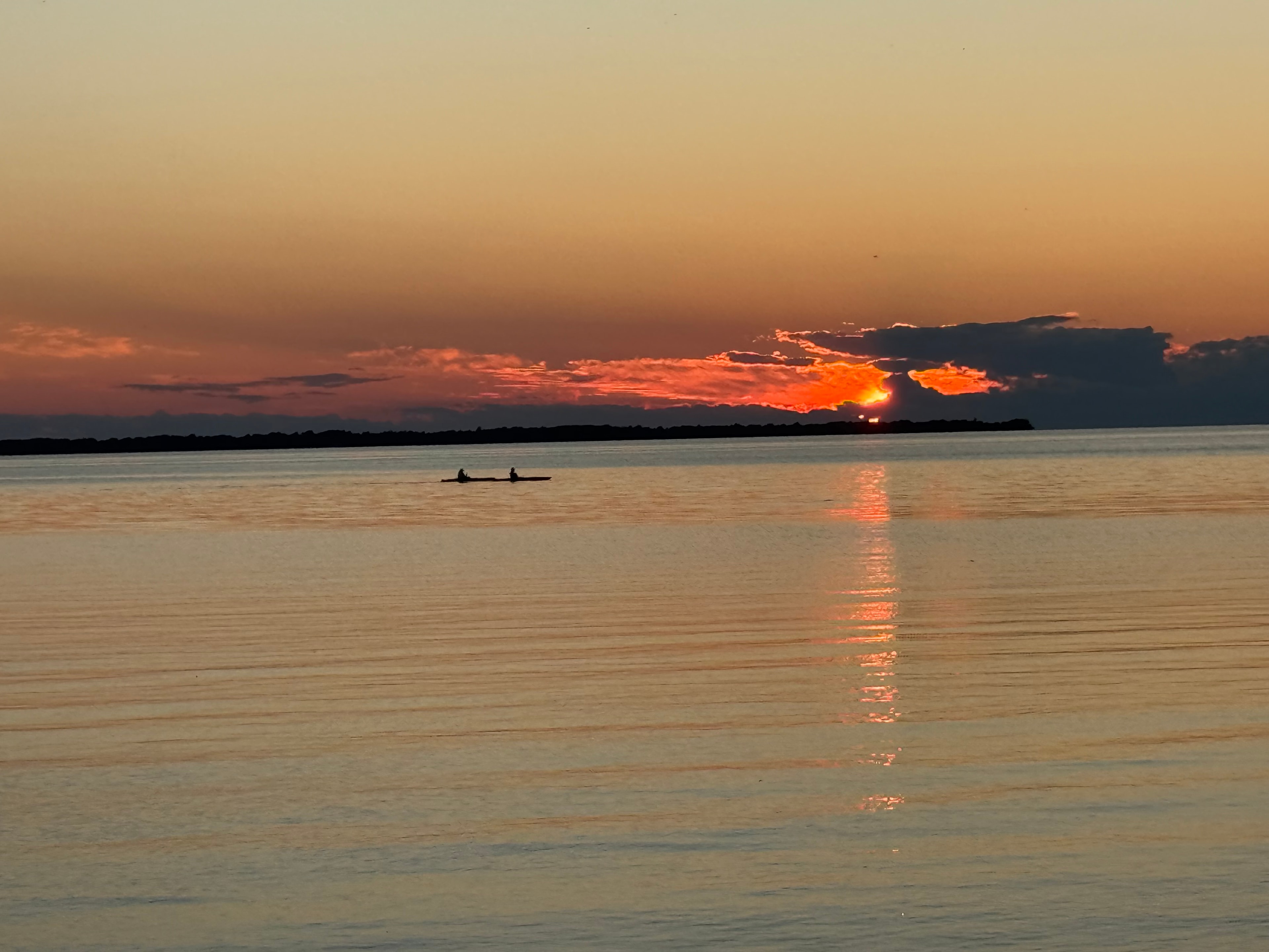 Kayaker Silhouettes at Sunset