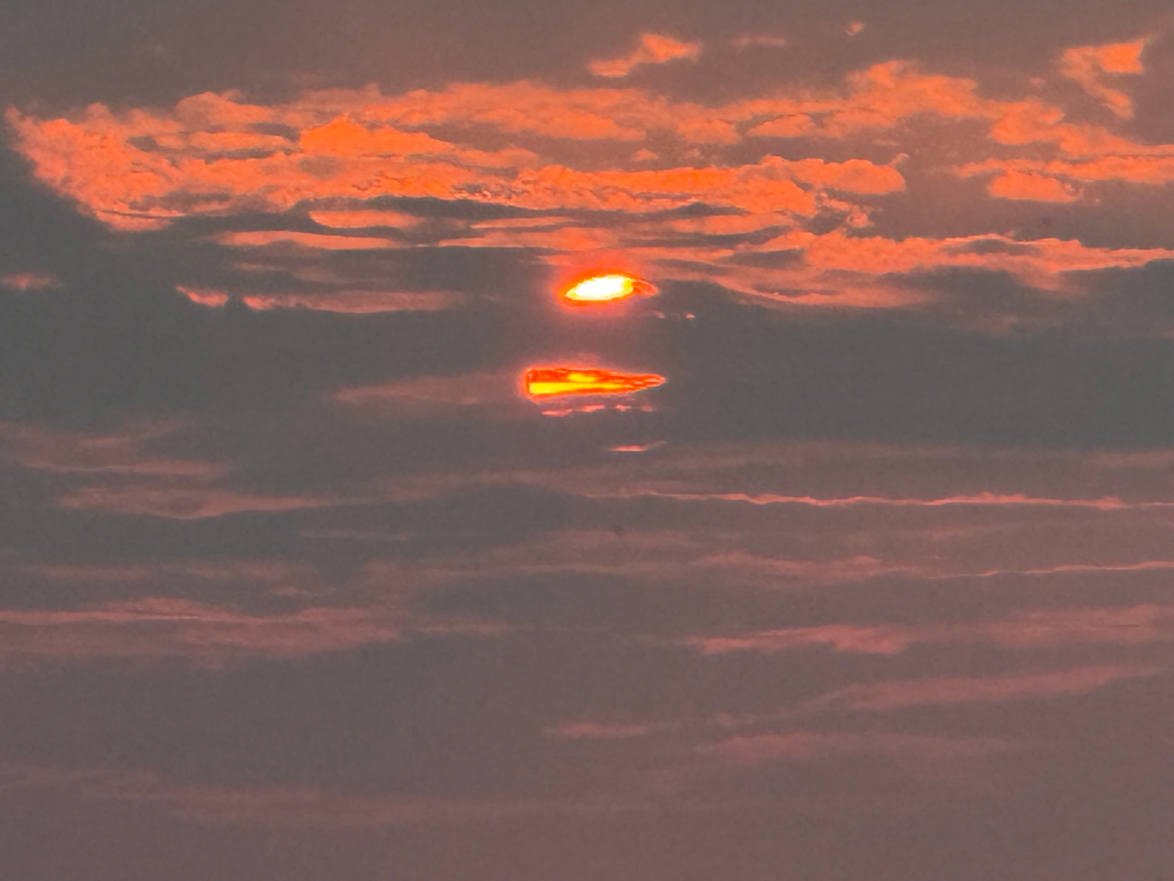 Fiery Sunset Sky