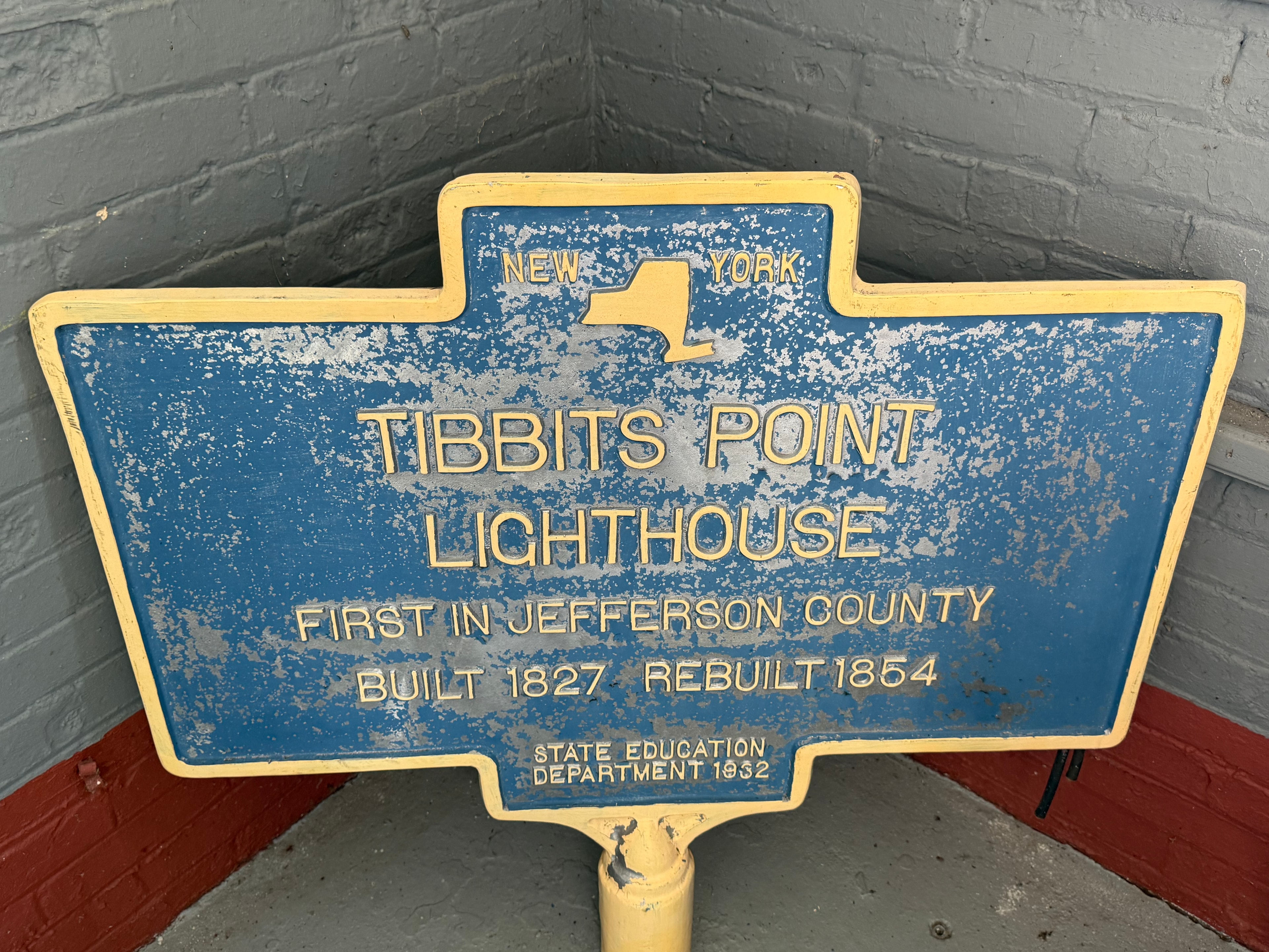 Tibbits Point Lighthouse Historical Marker