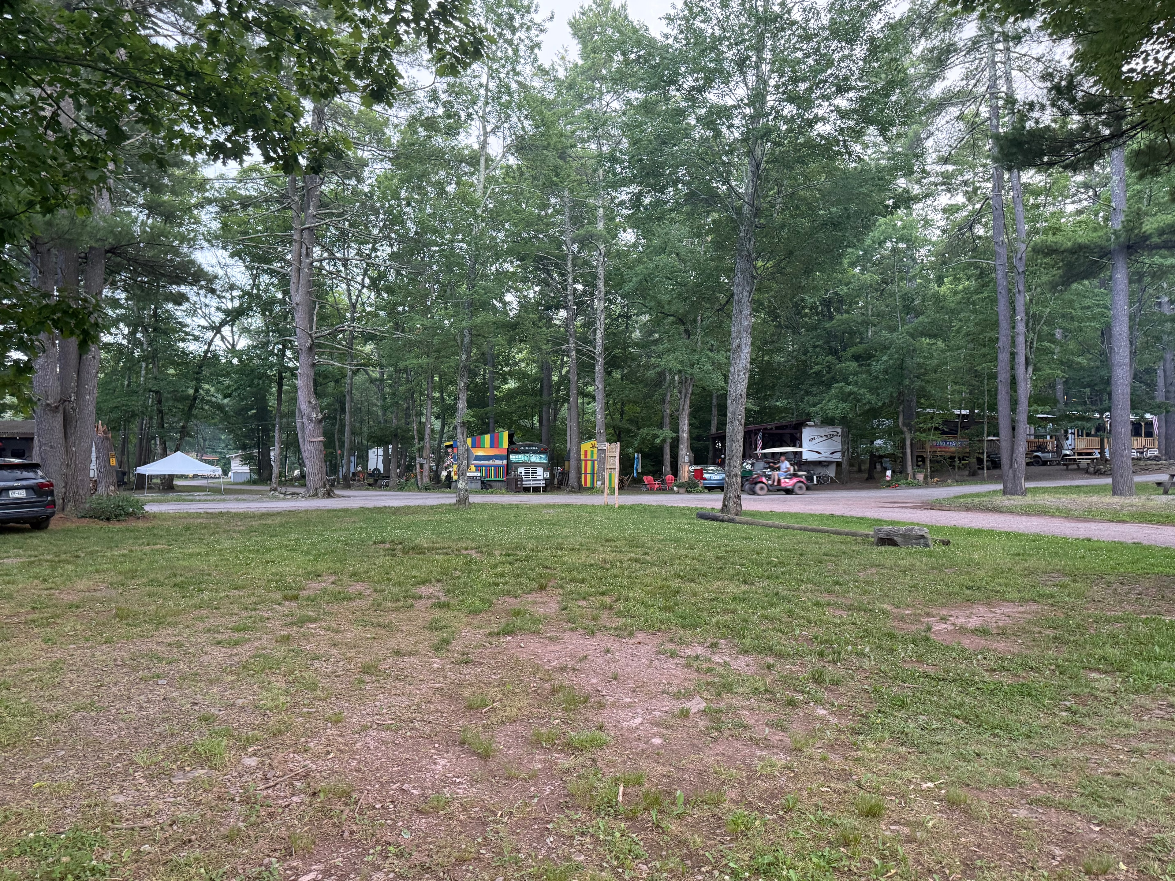 Open field at the campground