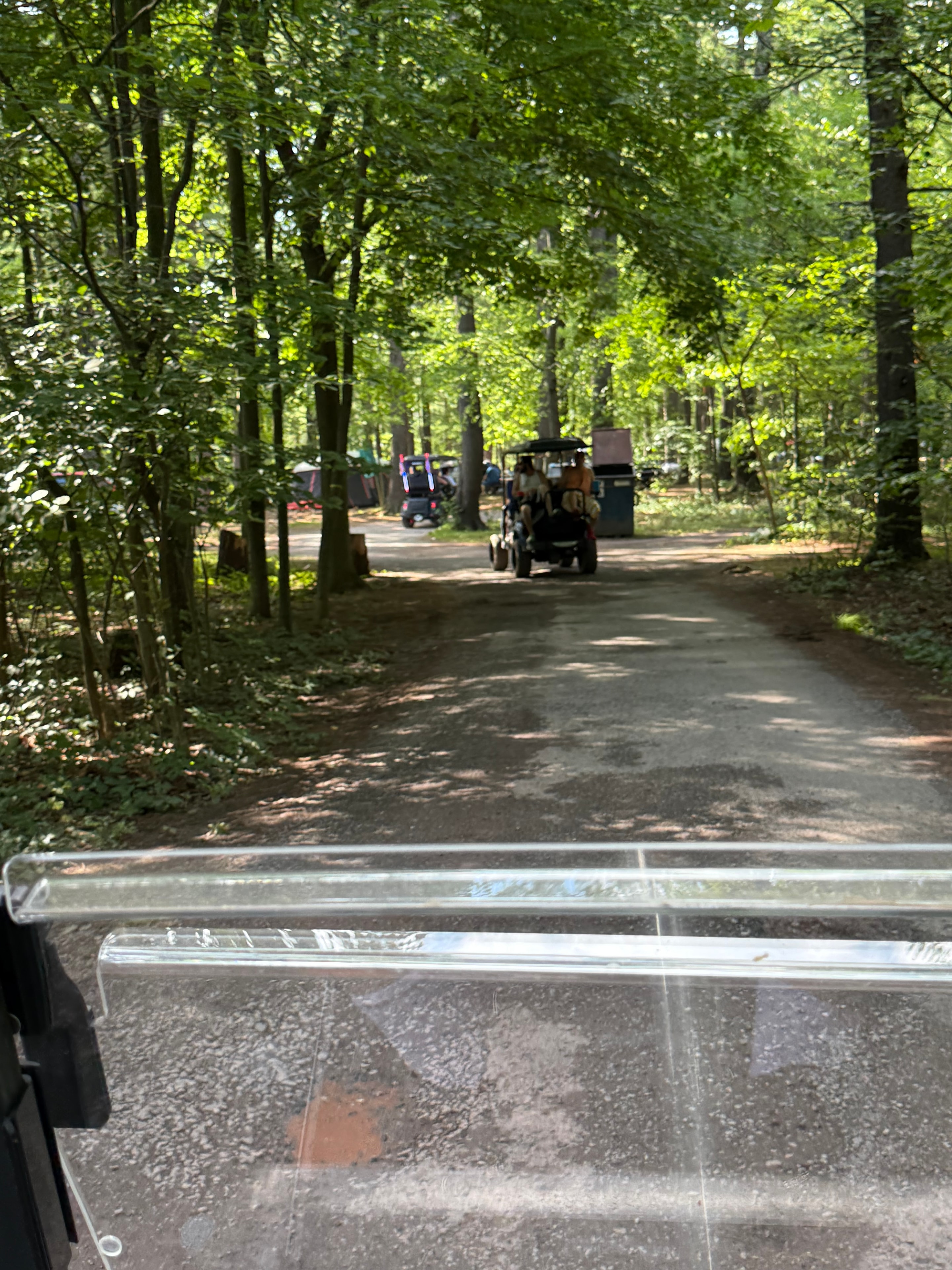 Campground road during the 4th of July parade