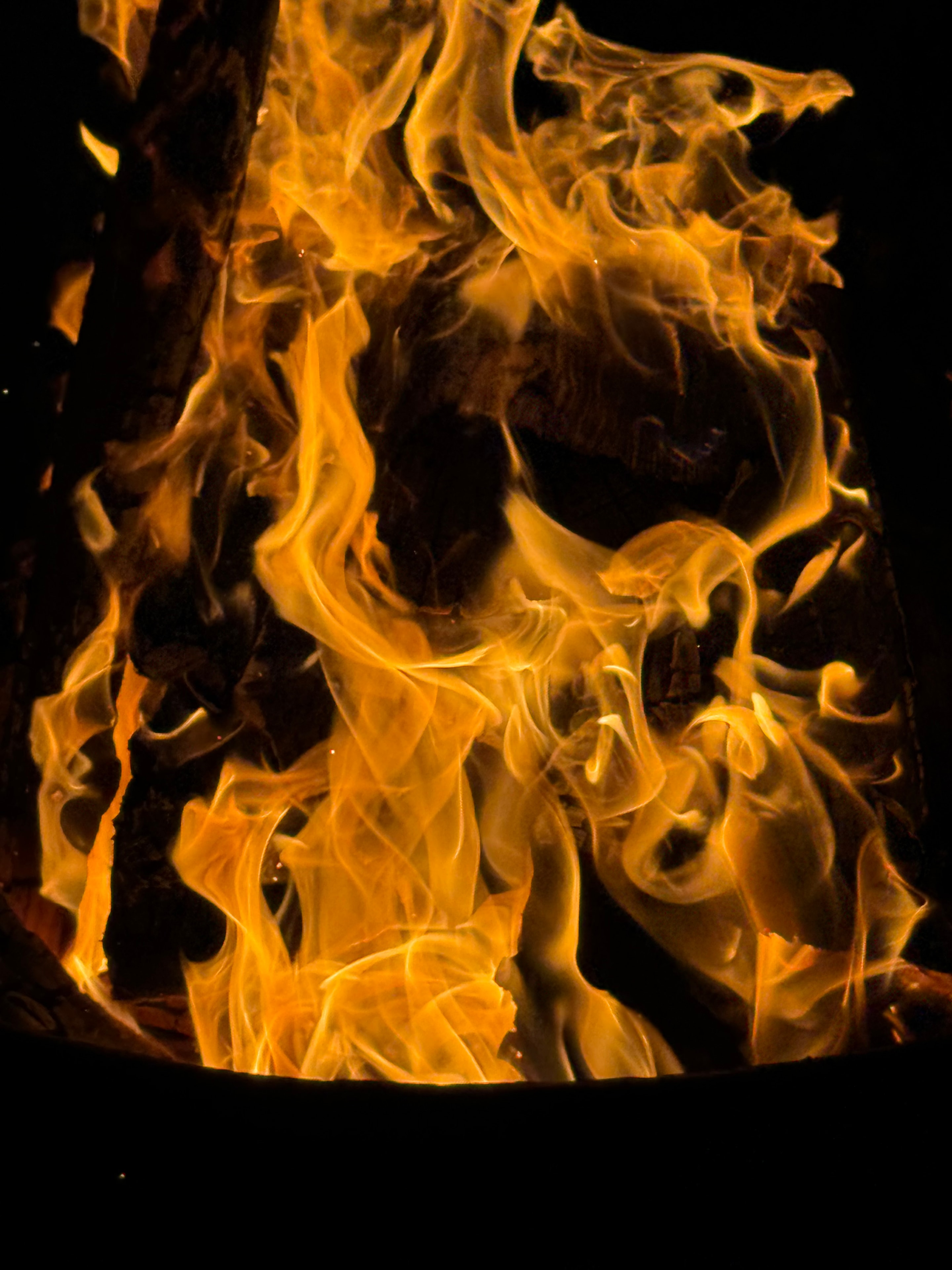 Fire at night