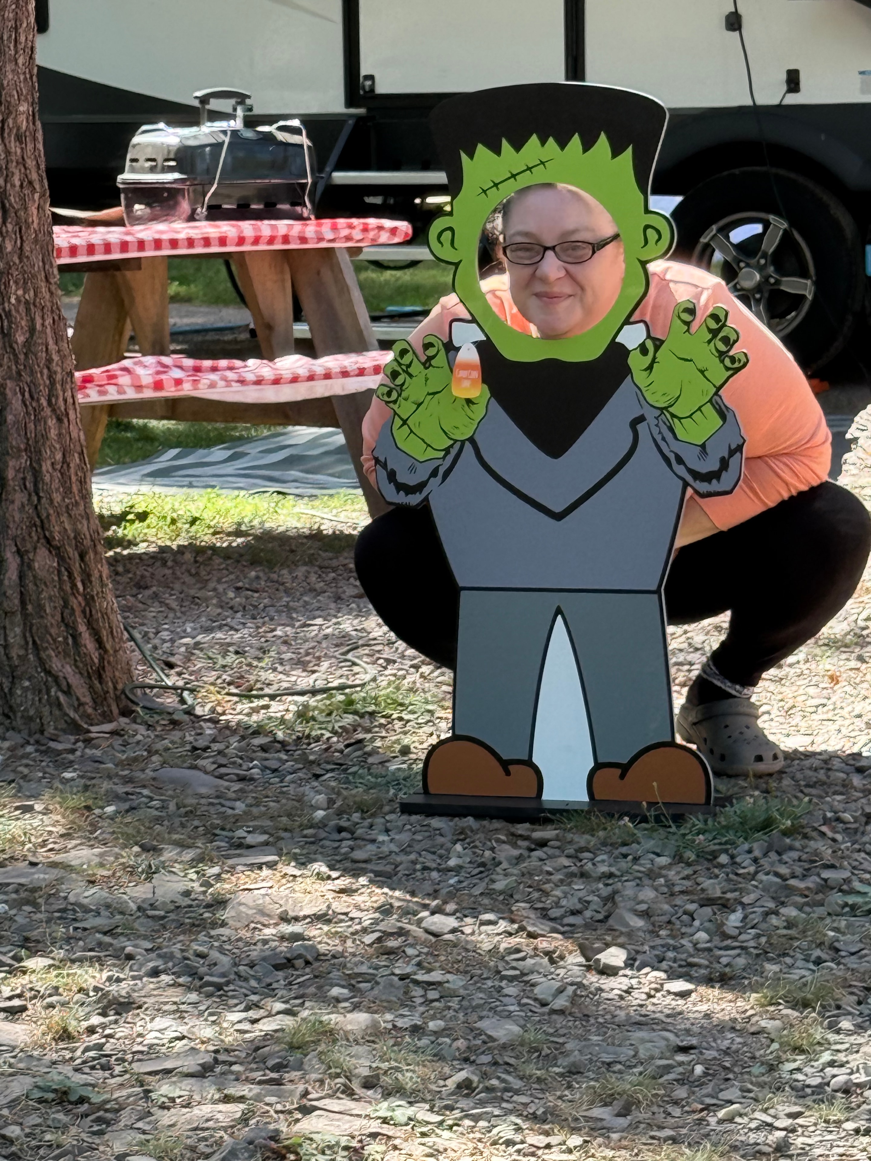 Grandpa as Frankenstein