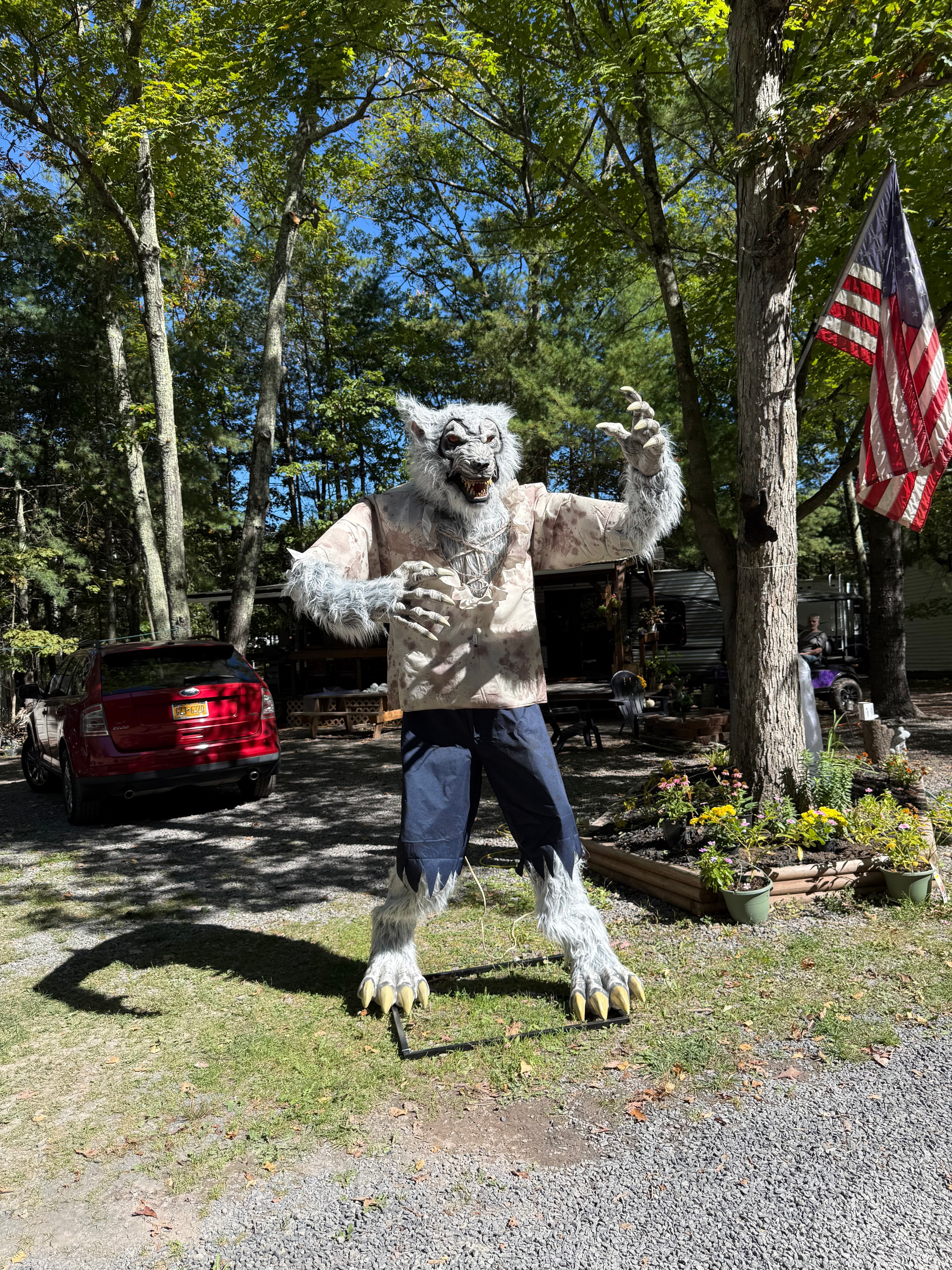 Giant werewolf decoration