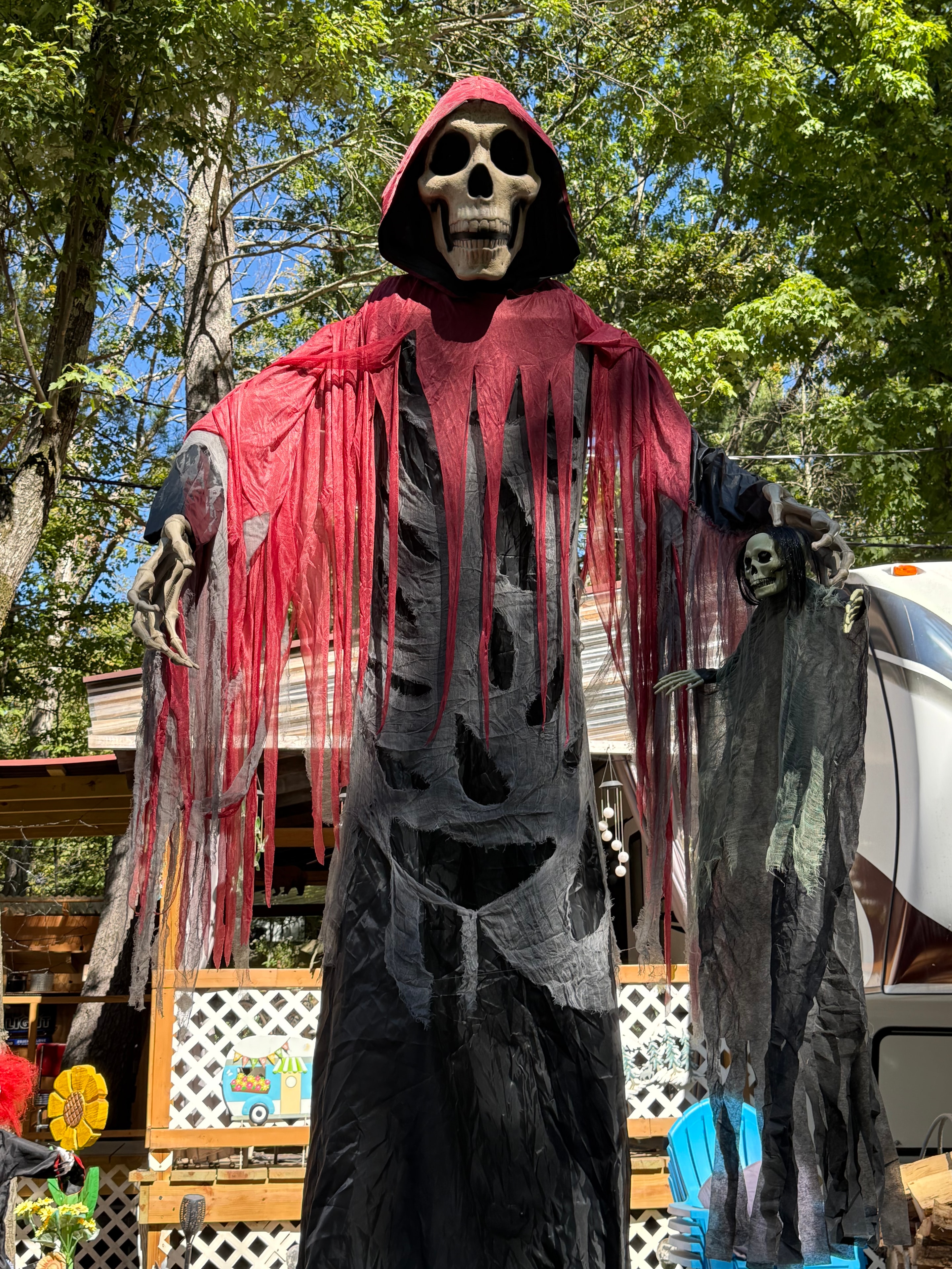 Grim reaper at the campground