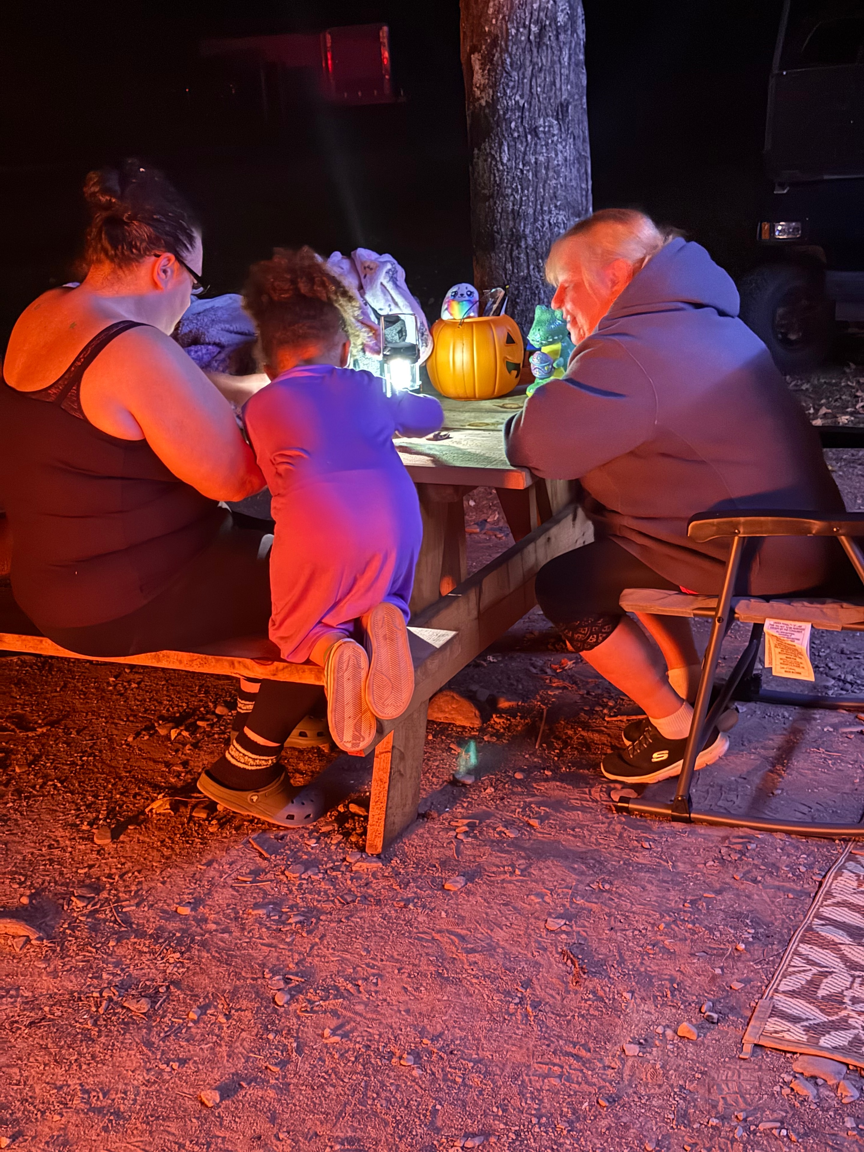 Trick or treat time at the campground
