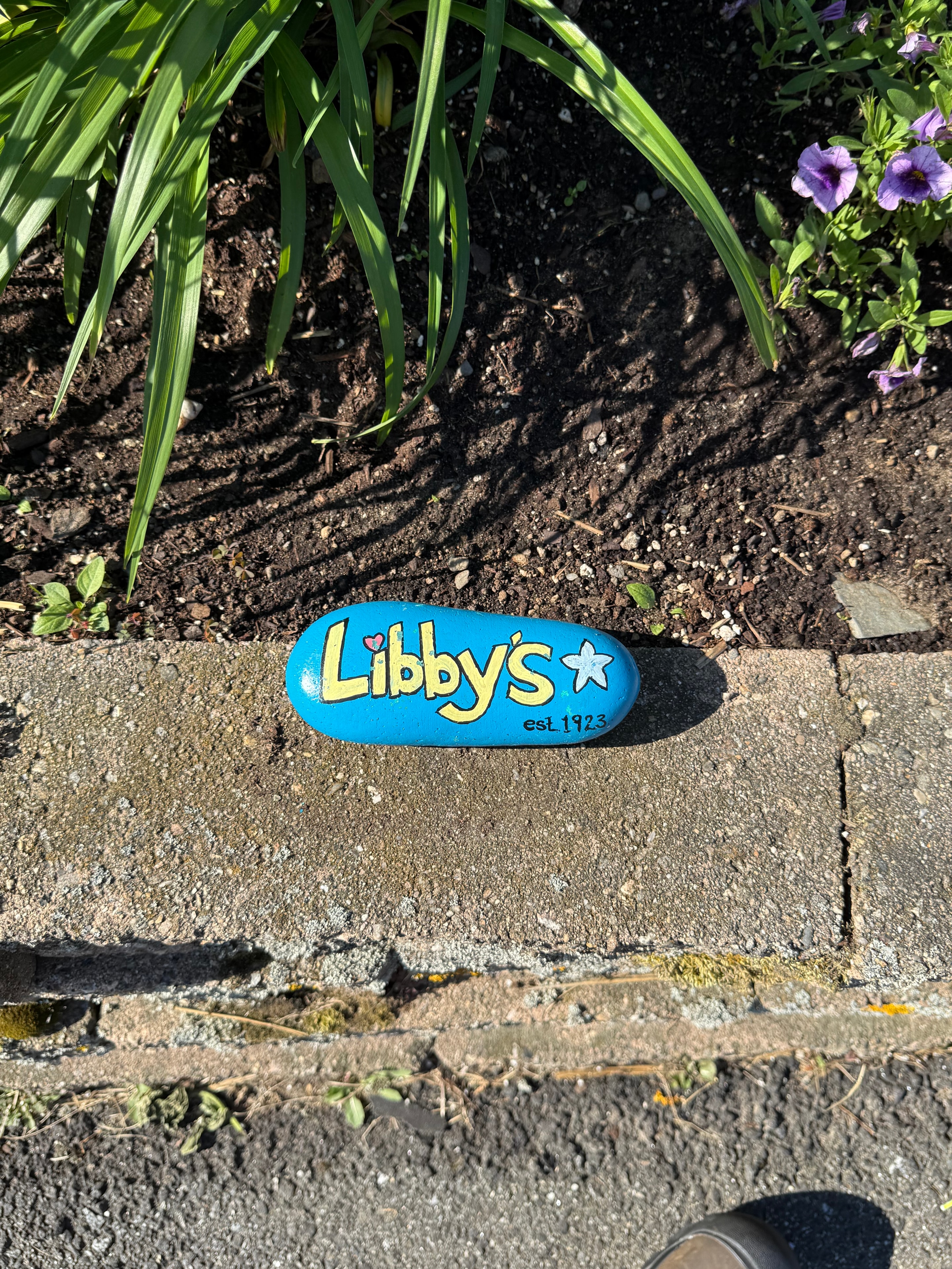 Libby's painted rock