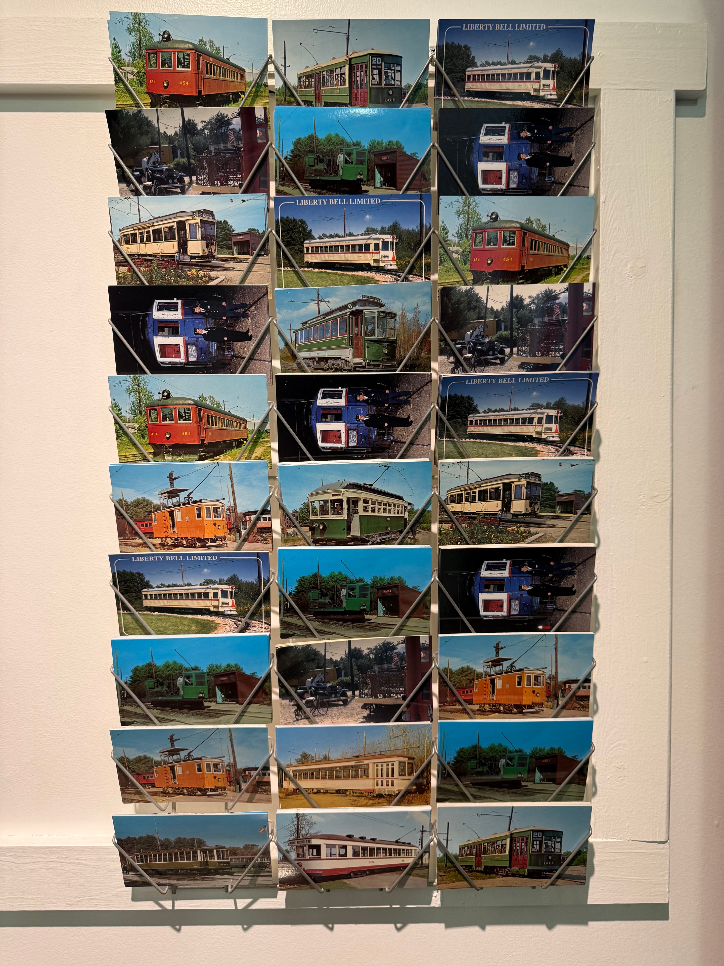 Vintage trolley postcards