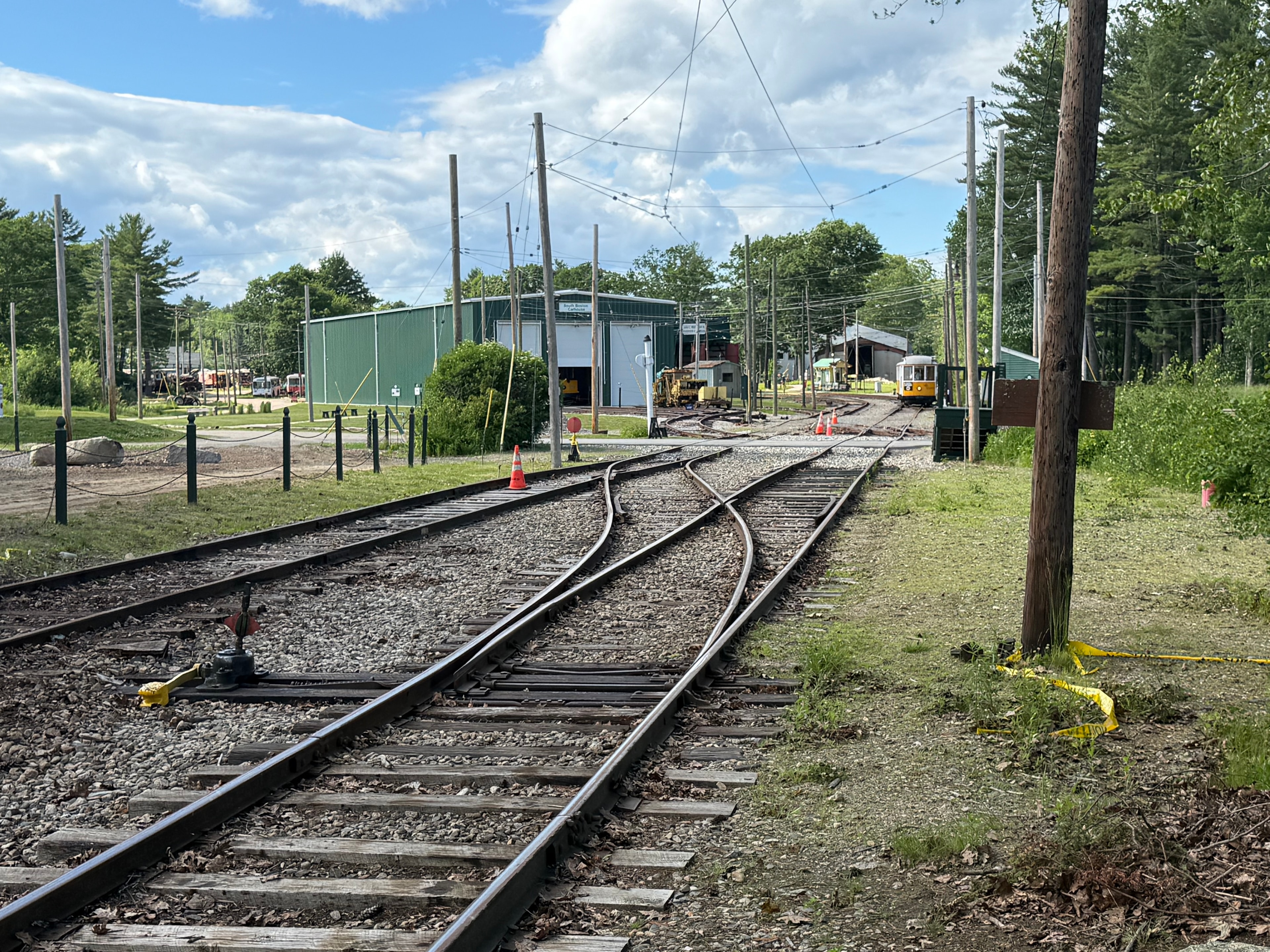 Trolley rail yard