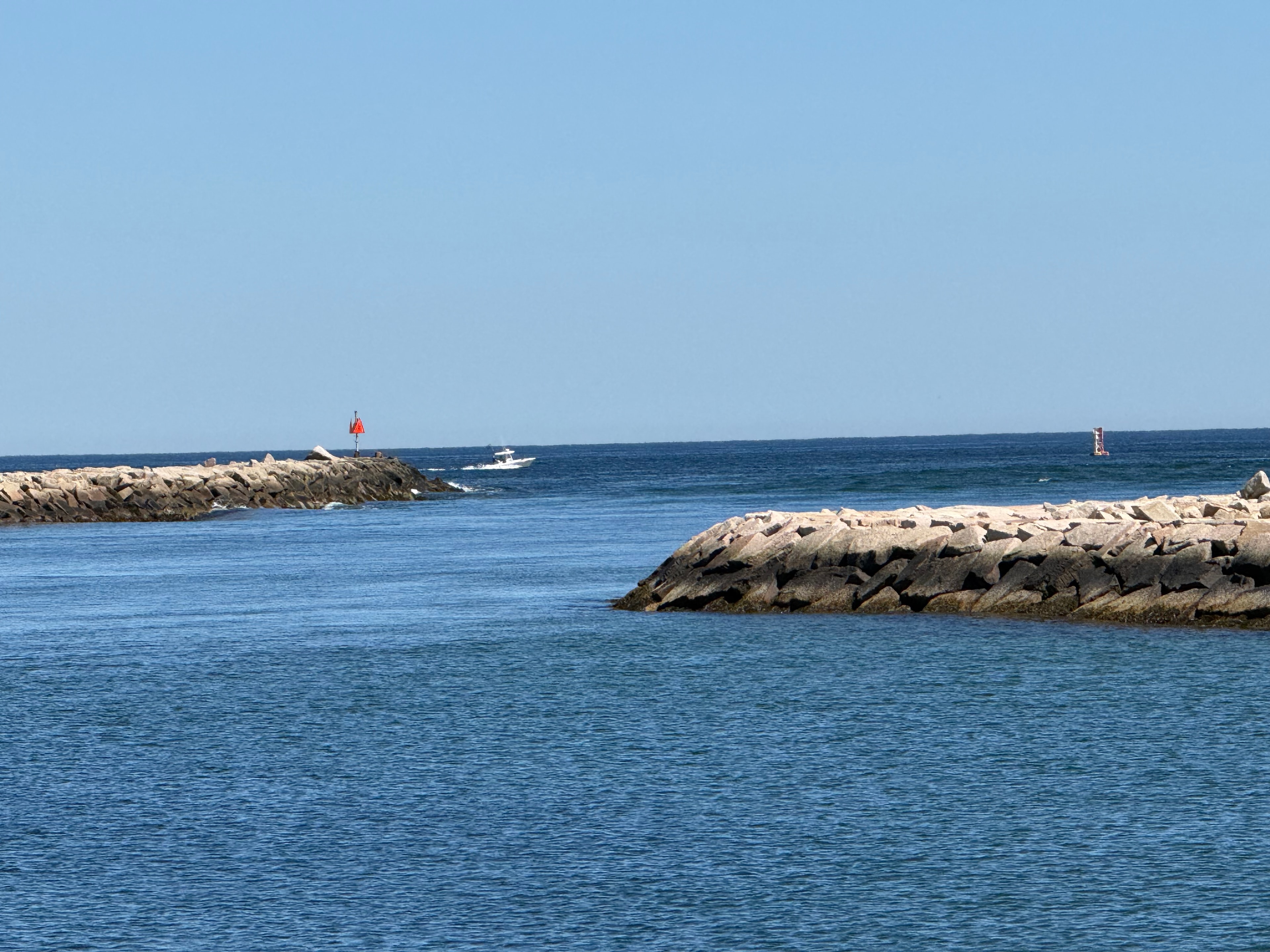 Looking out from the jetty