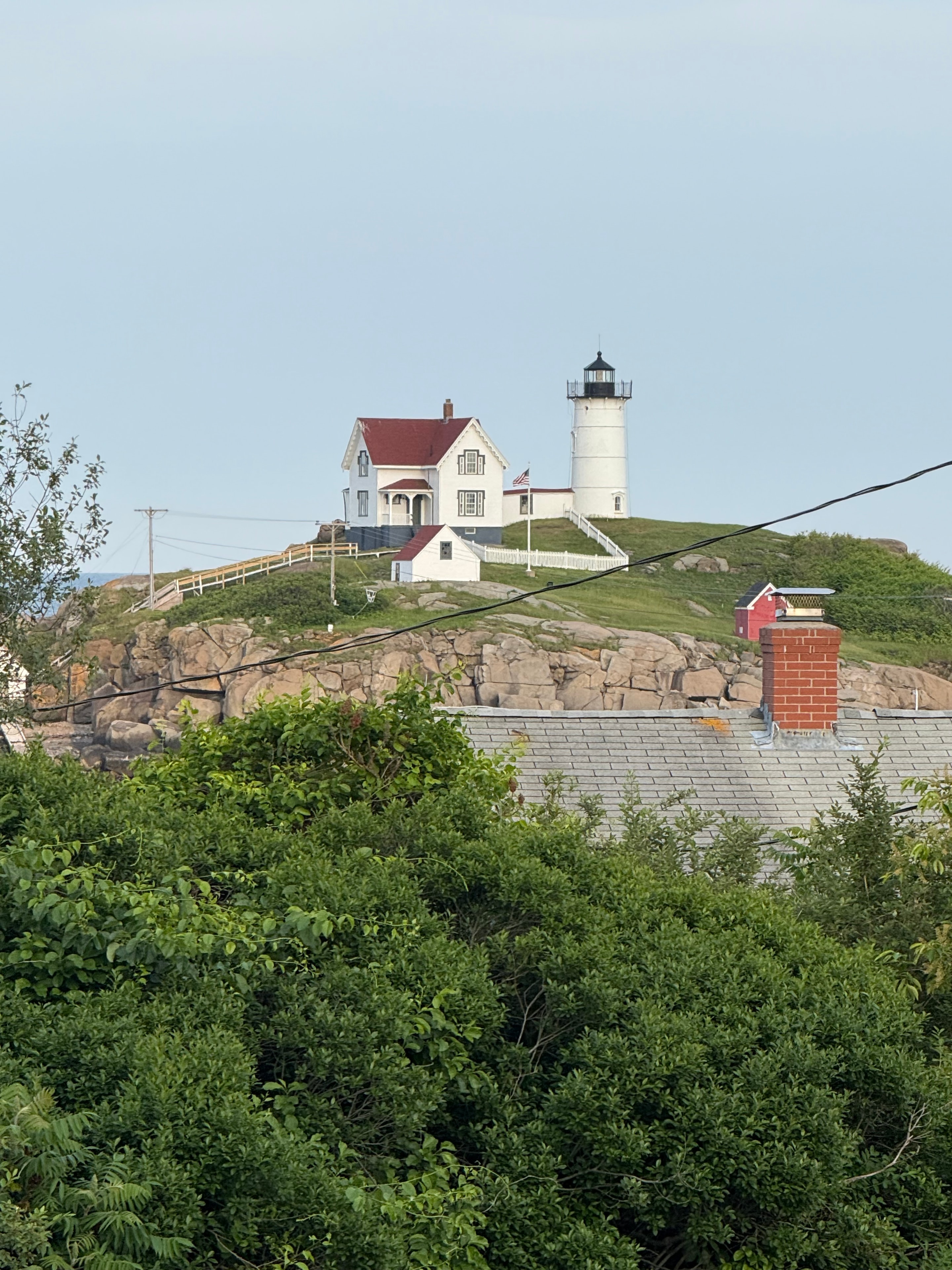 Cape Neddick Lighthouse through the trees
