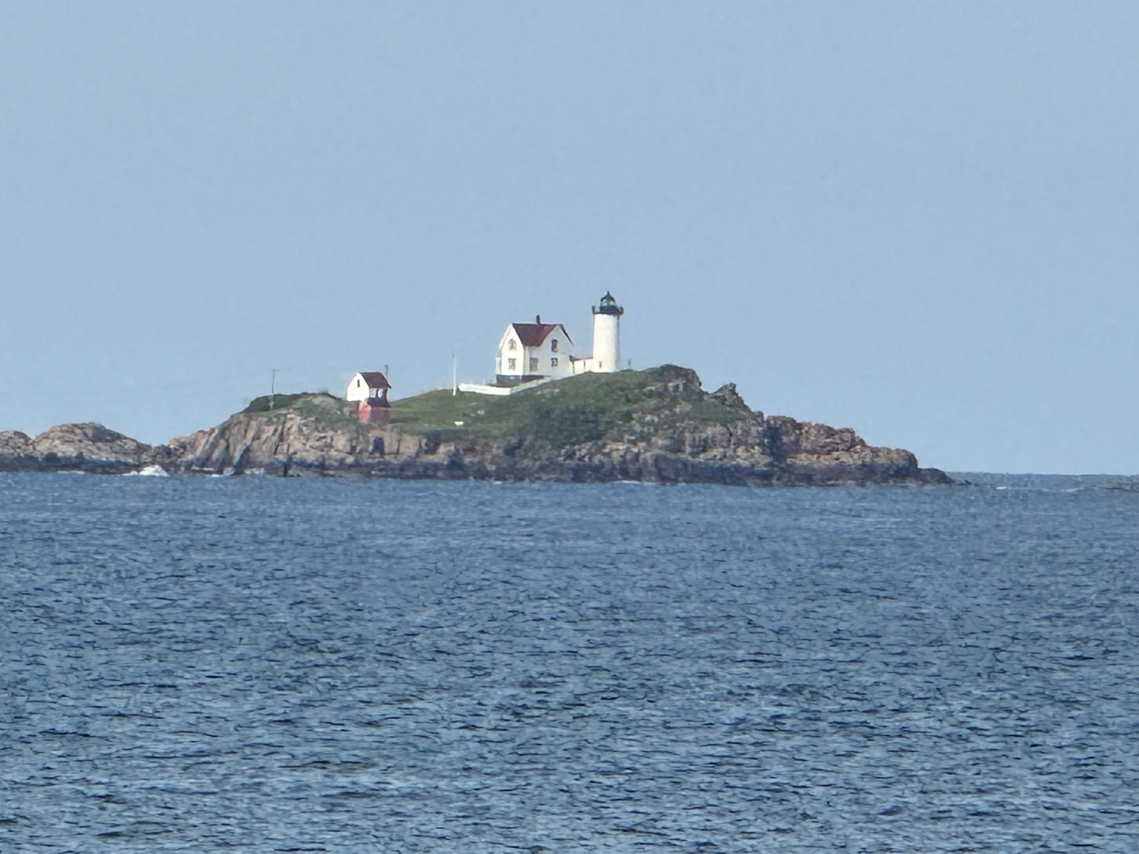 Nubble Lighthouse — closer view from shore